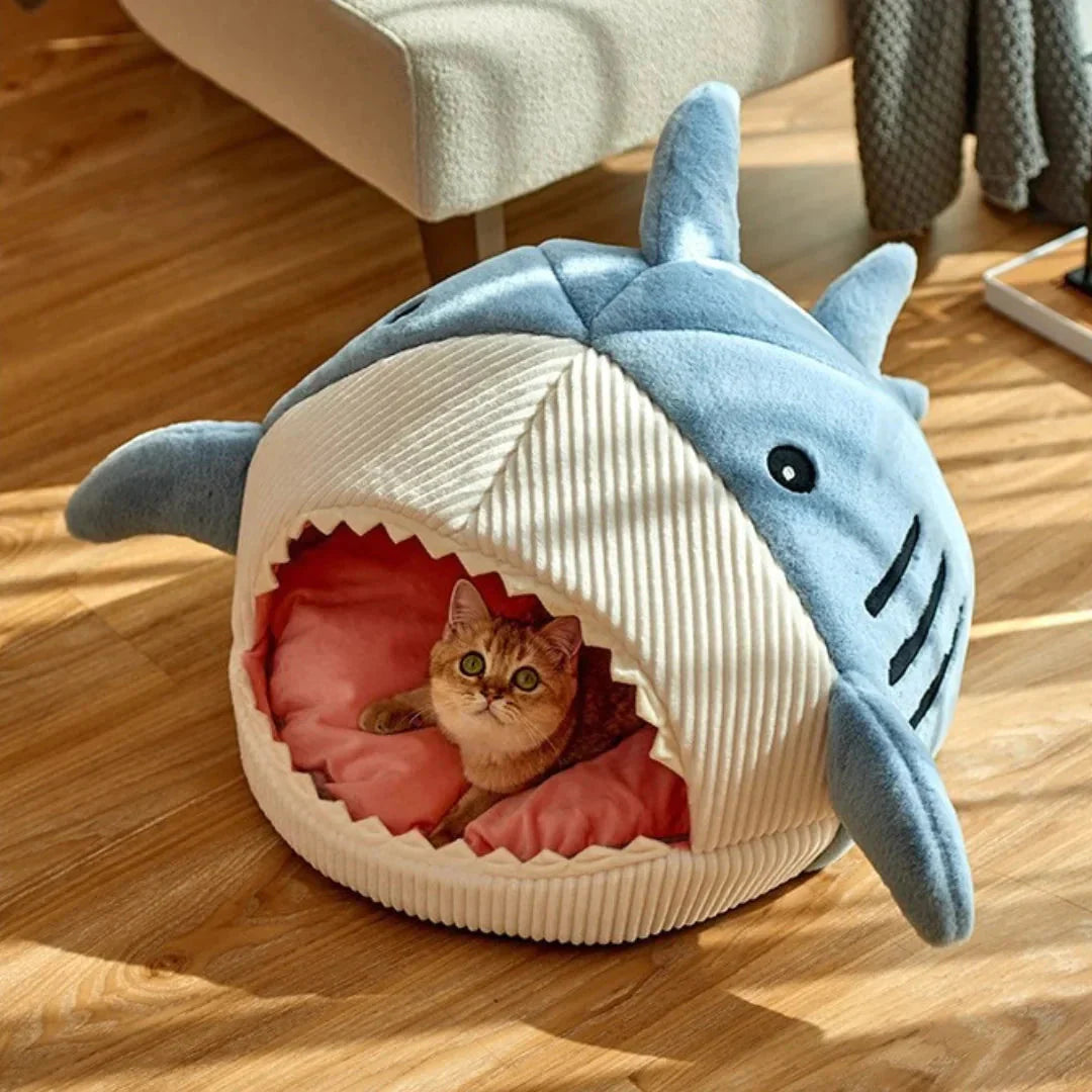Luxury Plush Shark Pet Bed.