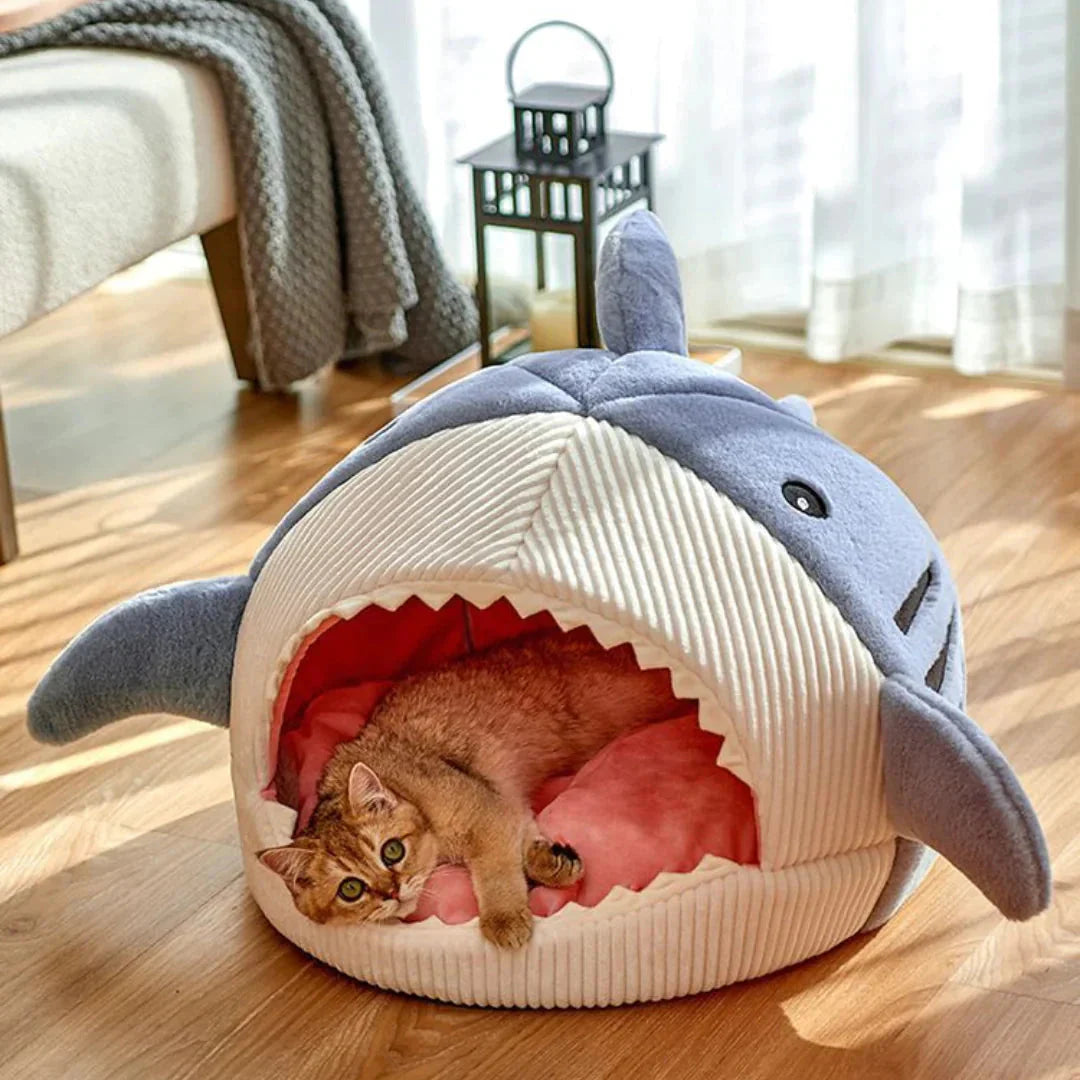 Luxury Plush Shark Pet Bed.
