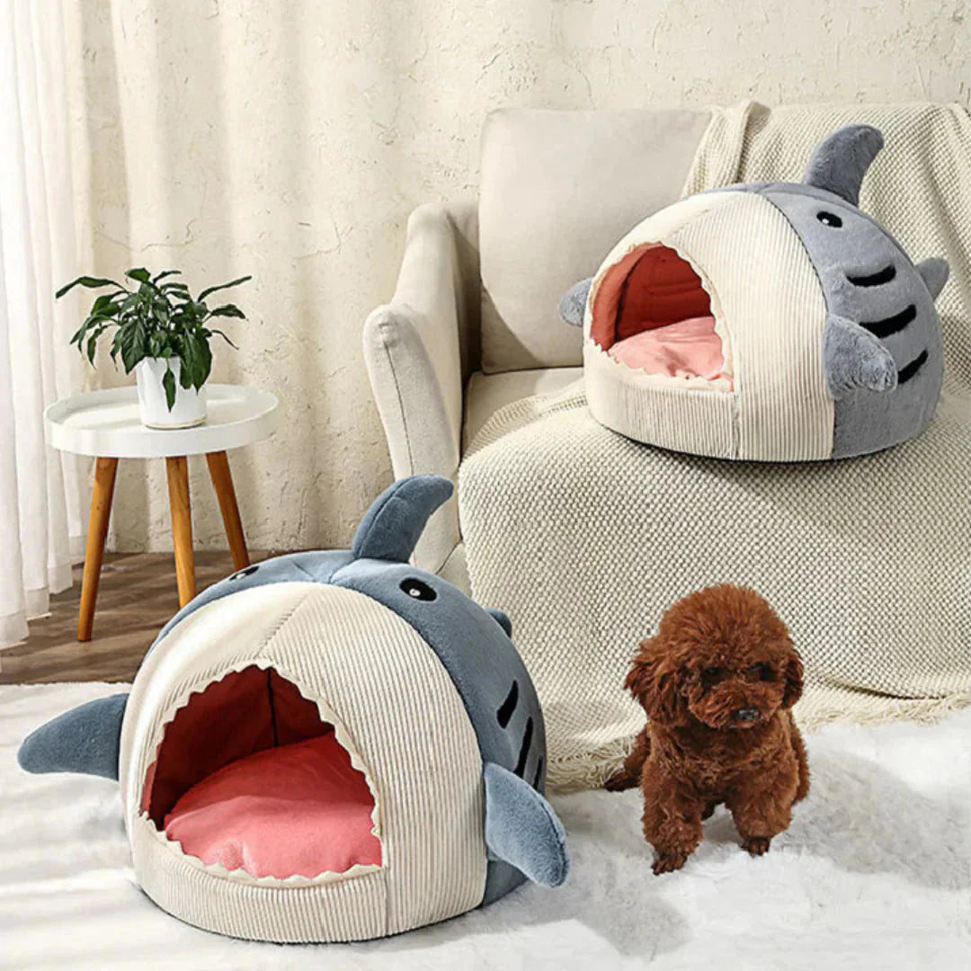 Luxury Plush Shark Pet Bed.