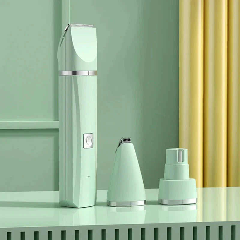 4 in 1 Electric Pet Grooming Kit - Hair Trimmer, Clippers, Nail Grinder for Cats & Dogs.