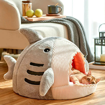 Luxury Plush Shark Pet Bed.