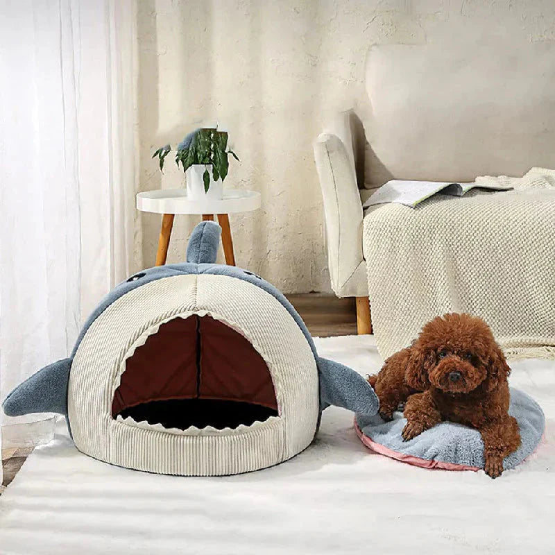 Luxury Plush Shark Pet Bed.