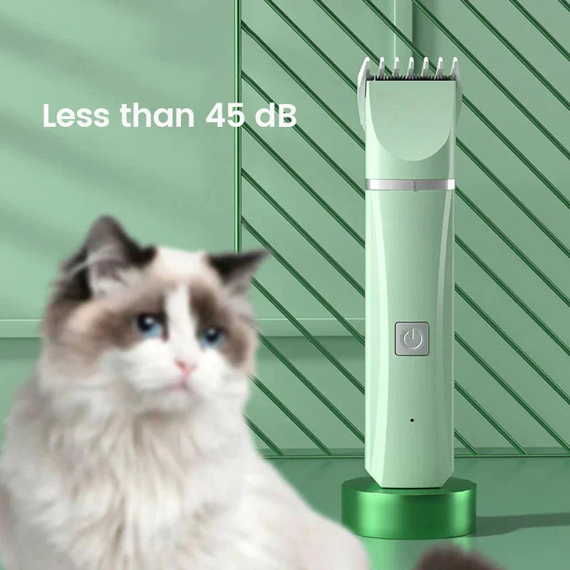 4 in 1 Electric Pet Grooming Kit - Hair Trimmer, Clippers, Nail Grinder for Cats & Dogs.