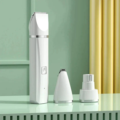 4 in 1 Electric Pet Grooming Kit - Hair Trimmer, Clippers, Nail Grinder for Cats & Dogs.
