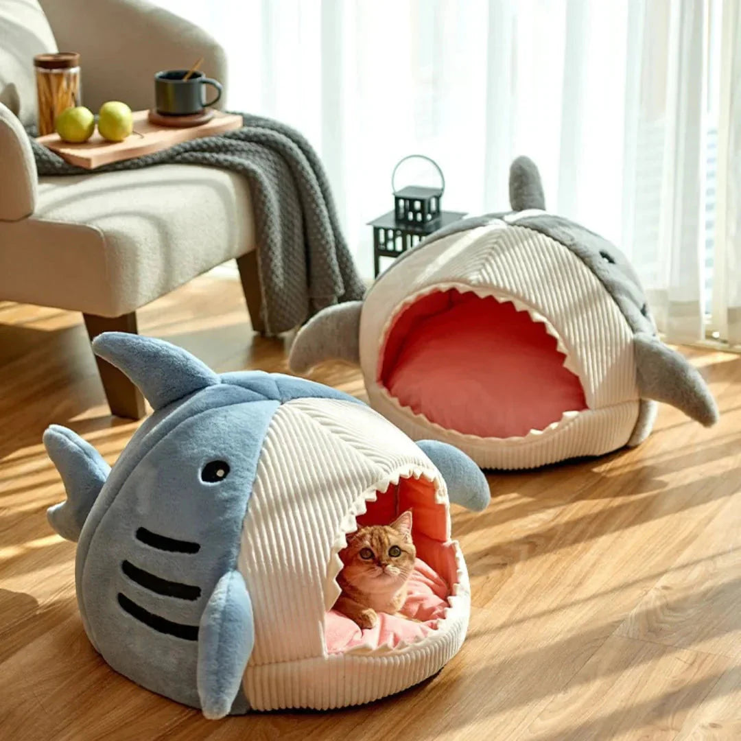 Luxury Plush Shark Pet Bed.